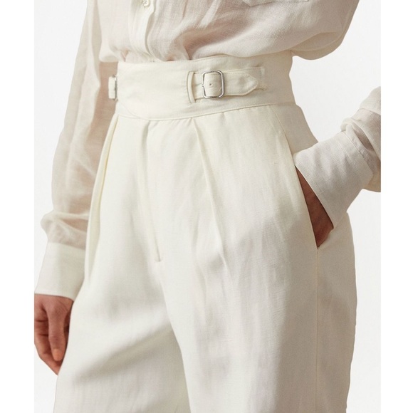 ❌SOLD❌ RALPH LAUREN PURPLE LABEL VIOLA HIGH WAISTED TAILORED TROUSERS - Picture 5 of 10